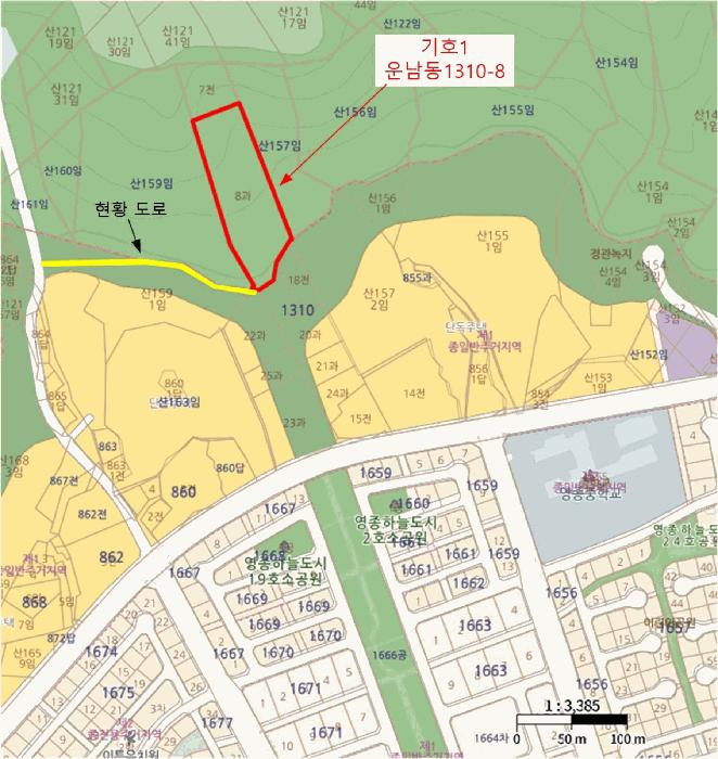 인천광역시 중구 운남동 1310-8 과수원 경매 사진 19