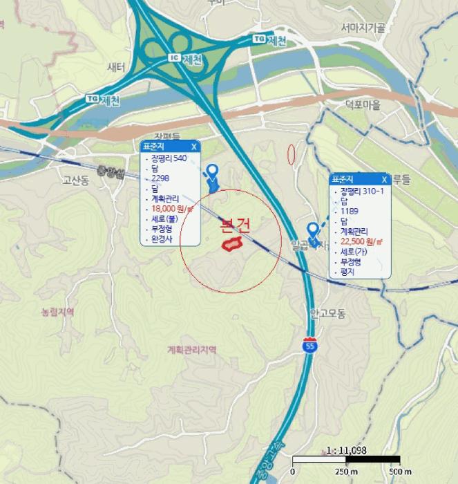 충청북도 제천시 봉양읍 장평리 304 답 경매 사진 17