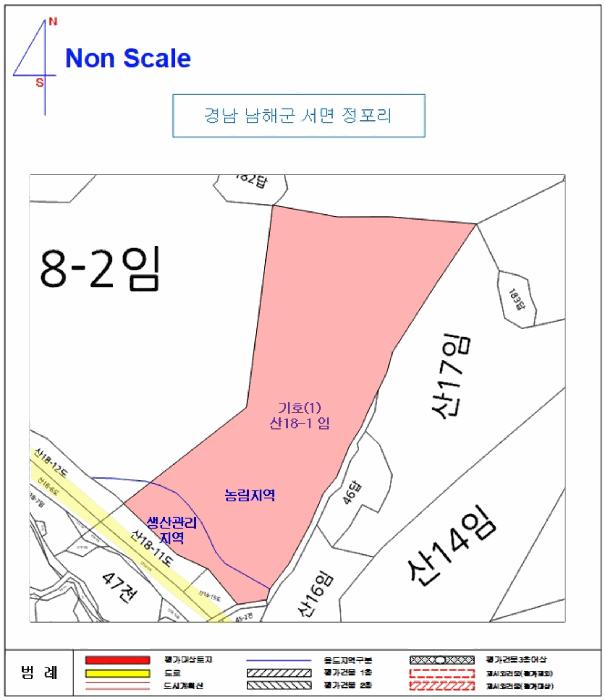 경상남도 남해군 서면 정포리 산18-1 임야 경매 사진 7