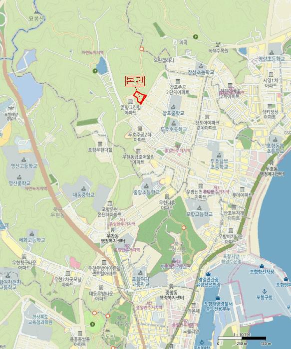 경상북도 포항시 북구 창포동 산28 임야 경매 사진 11