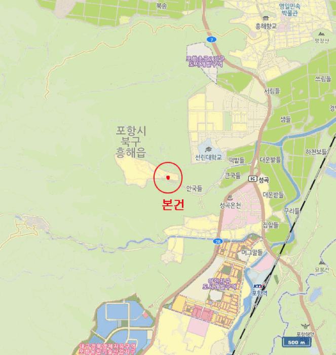 경상북도 포항시 북구 흥해읍 초곡리 산70-22 임야 경매 사진 6
