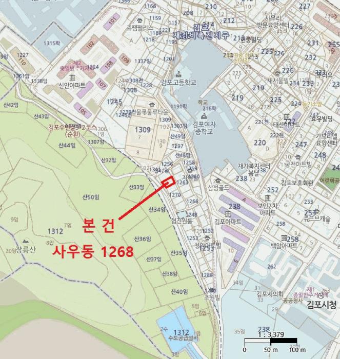 경기도 김포시 사우동 1268 대지 경매 사진 8
