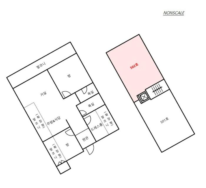 경기도 평택시 평택5로34번길 63, 5층502호구) 경기도 평택시 합정동 975-7 다세대(빌라) 경매 사진 16