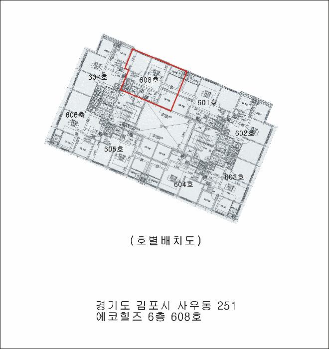 경기도 김포시 사우동 251 에코힐즈 6층 608호 오피스텔 경매 사진 9
