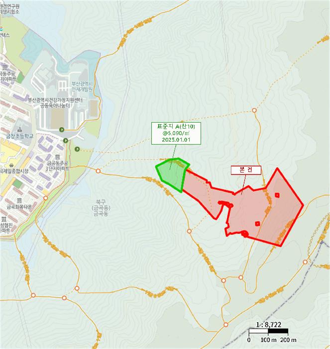 부산광역시 북구 금곡동 산15 임야 경매 사진 5