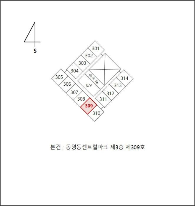 광주광역시 동구 중앙로 248, 3층309호 (동명동,동명동센트럴파크)구) 광주광역시 동구 동명동 245-16 오피스텔 경매 사진 10