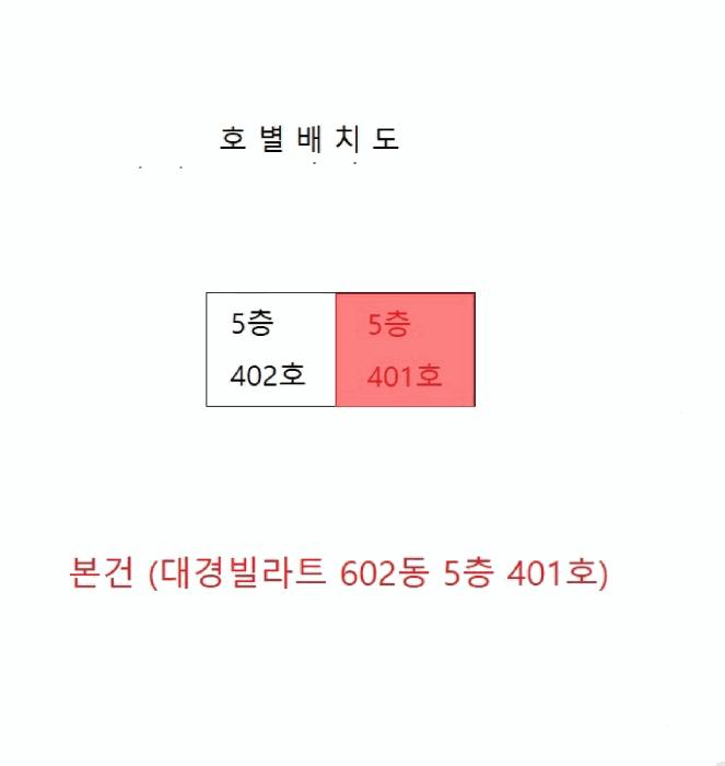 인천광역시 계양구 작전동 391-12 대경빌라트 602동 5층401호 다세대(빌라) 경매 사진 9