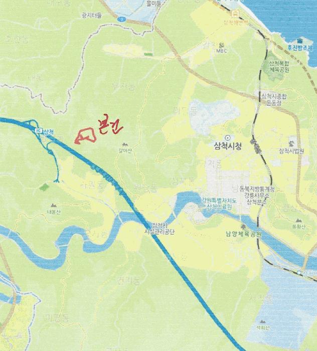 강원특별자치도 삼척시 평전동 산80 임야 경매 사진 6