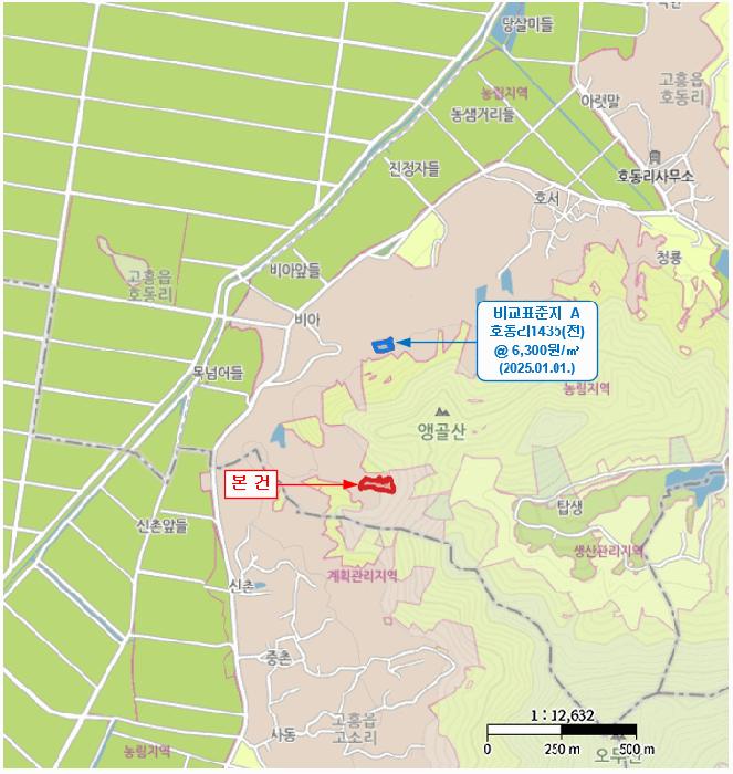 전라남도 고흥군 고흥읍 호동리 1455 답 경매 사진 9