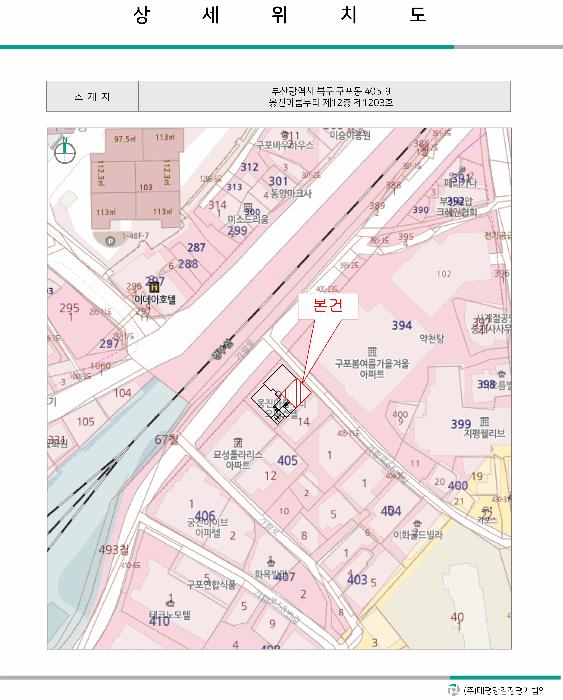 부산광역시 북구 구포동 405-9 웅진아름누리 12층1203호 오피스텔 경매 사진 9