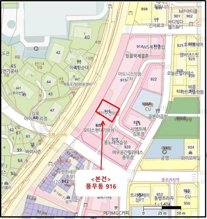 경기도 김포시 양도로19번길 19, 4층 404호 (풍무동,재인구겐하임)구) 경기도 김포시 풍무동 916 오피스텔 경매 사진 10