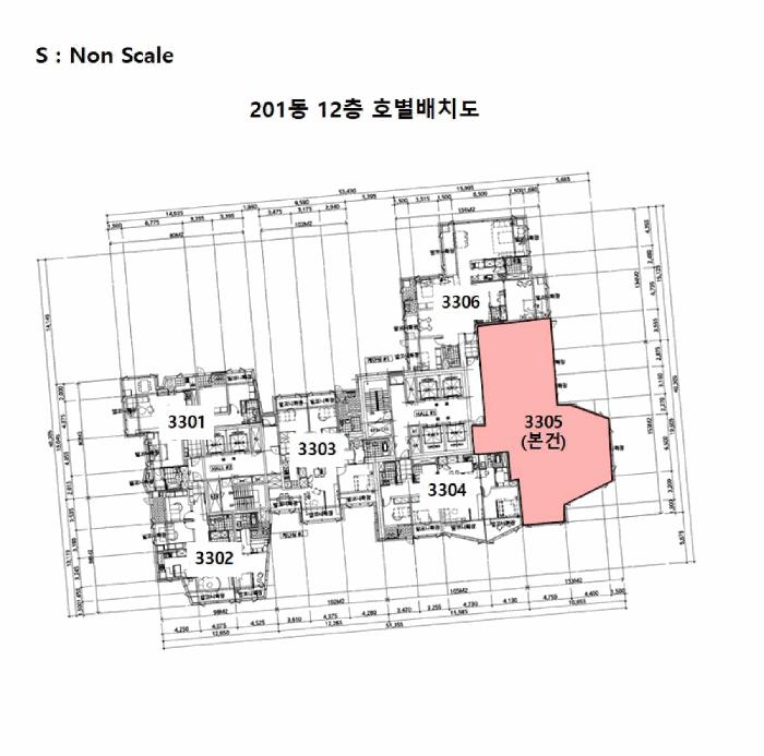 부산광역시 해운대구 중동 1818 해운대힐스테이트위브 티-202동 33층3305호 아파트 경매 사진 8