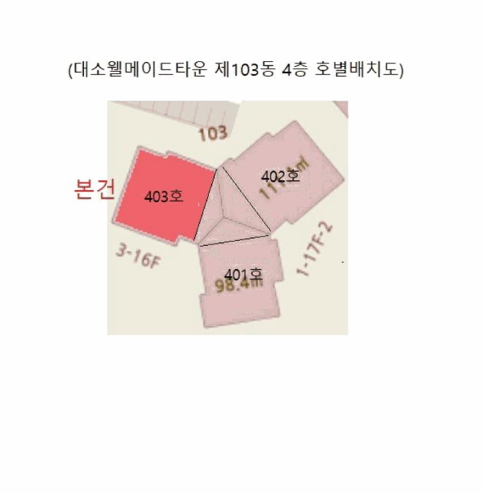 충청북도 음성군 대소면 태생리 765 대소웰메이드타운 103동 4층403호 아파트 경매 사진 9