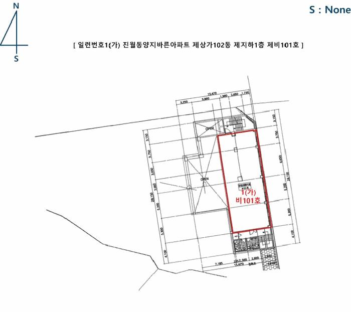 광주광역시 남구 진월동 880 진월동양지바른아파트 상가102동 지하1층비101호 근린상가 경매 사진 8