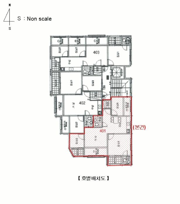 경기도 화성시 마도면 두곡리 402-8 우리홈타운 101동 4층401호 다세대(빌라) 경매 사진 8