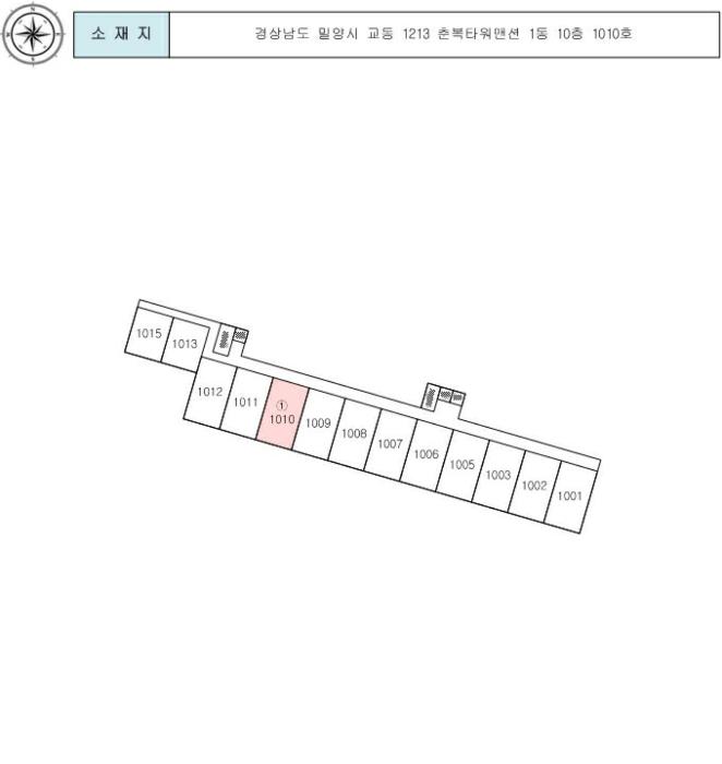 경상남도 밀양시 교동로4길 3-1, 1동 10층1010호 (교동,춘복타워맨션)구) 경상남도 밀양시 교동 1213 아파트 경매 사진 7