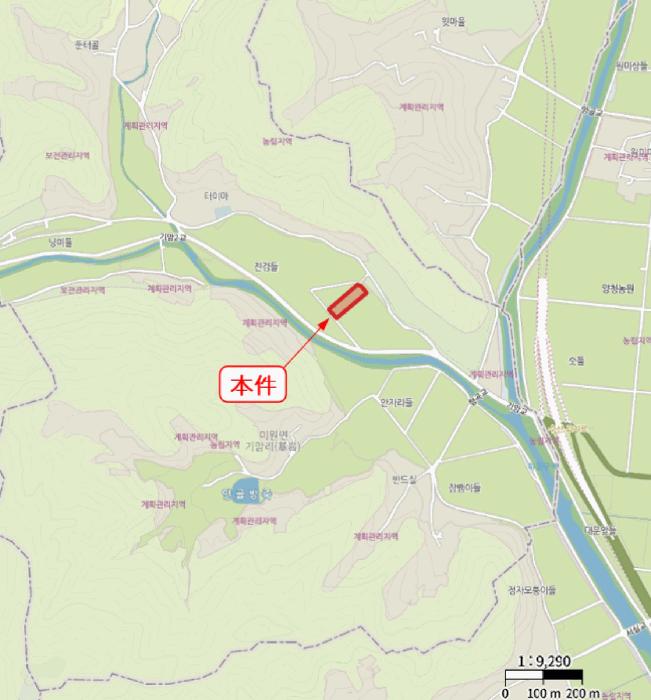 충청북도 청주시 상당구 미원면 기암리(基岩) 251-1 답 경매 사진 2