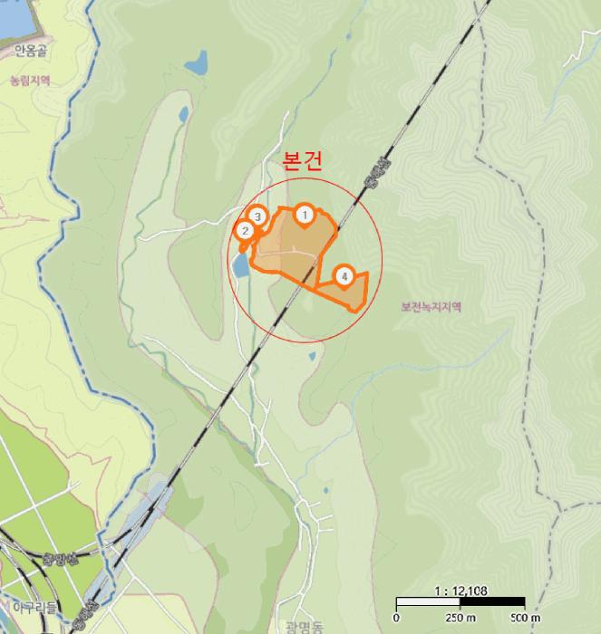 경상북도 경주시 광명동 산150 임야 경매 사진 13