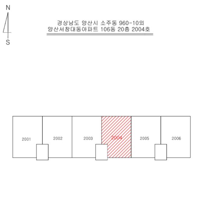 경상남도 양산시 소주로 182, 106동 20층2004호 (소주동,양산서창대동아파트)구) 경상남도 양산시 소주동 960-10 아파트 경매 사진 7