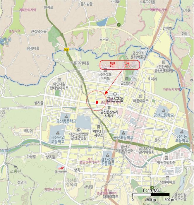 충청남도 금산군 금산읍 상리 14-16 대지 경매 사진 12