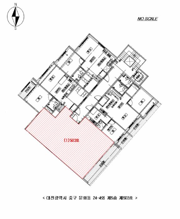 대전광역시 중구 문화동 24-4 5층503호 다세대(빌라) 경매 사진 14
