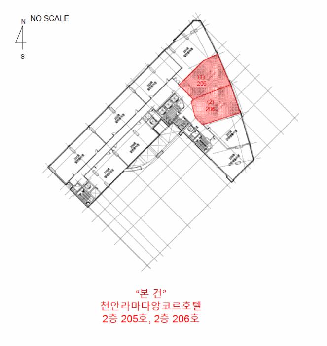 충청남도 천안시 서북구 쌍용동 210-21 천안라마다앙코르호텔 2층206호 근린상가 경매 사진 15
