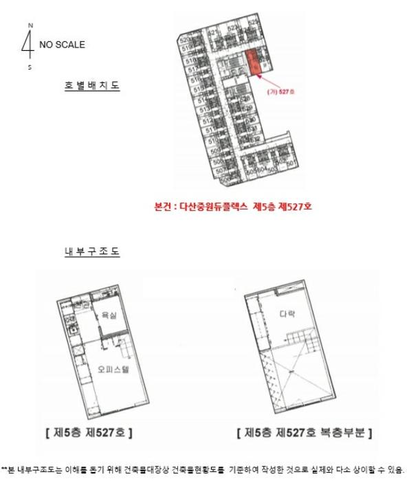 경기도 남양주시 다산중앙로123번길 22-56, 5층527호 (다산동,다산중원듀플렉스)구) 경기도 남양주시 다산동 6061 오피스텔 경매 사진 10