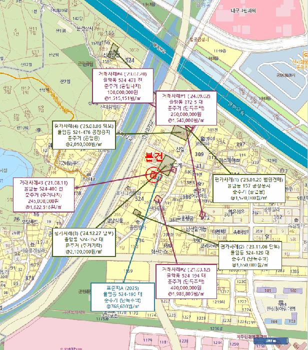 대구광역시 동구 율암동 524-7 대지 경매 사진 18