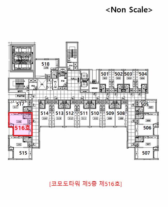 경기도 부천시 소사구 심곡본동 666-4 코모도타워 5층516호 오피스텔 경매 사진 10