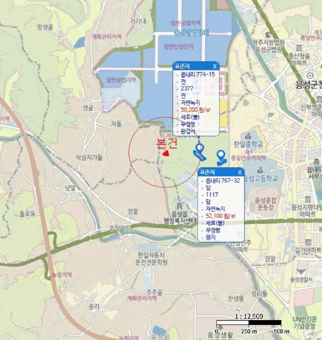 충청북도 음성군 음성읍 읍내리 산26-18 임야 경매 사진 7