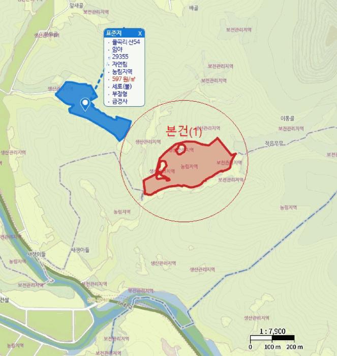 충청북도 단양군 어상천면 연곡리 405 임야 경매 사진 29