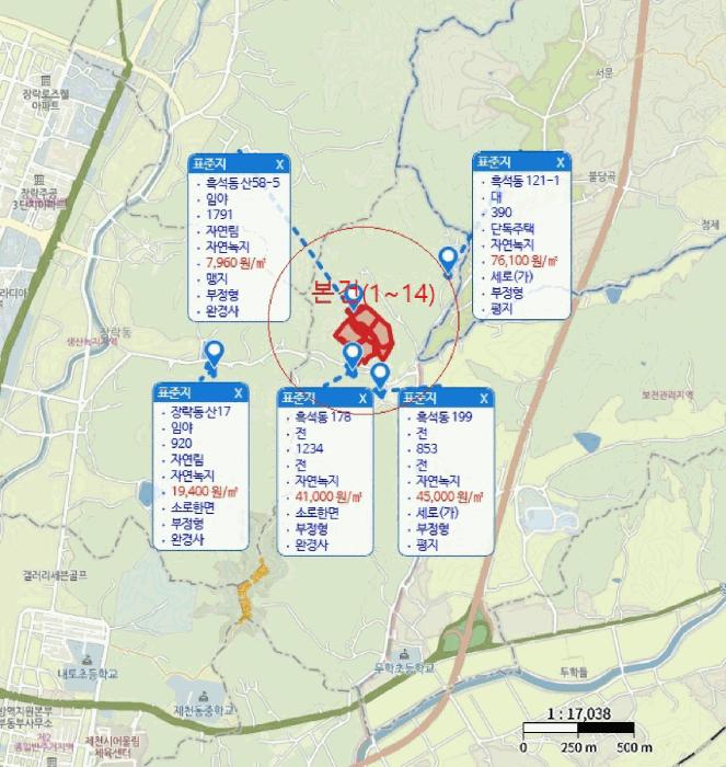 충청북도 제천시 흑석동 172-19 임야 경매 사진 61