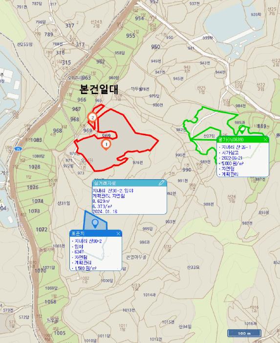경상북도 안동시 와룡면 지내리 산29 임야 경매 사진 9