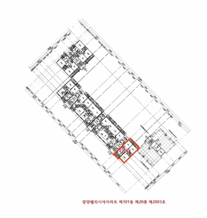전라남도 광양시 옥곡면 신금리 1995 광양펠리시아아파트 101동 20층2003호 아파트 경매 사진 13