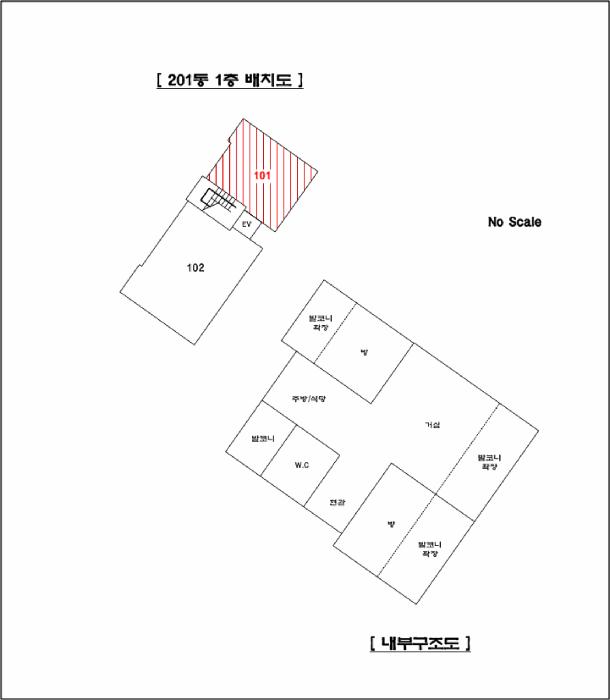 경기도 포천시 선단동 523-9 휴캐슬 201동 1층 101호 다세대(빌라) 경매 사진 10