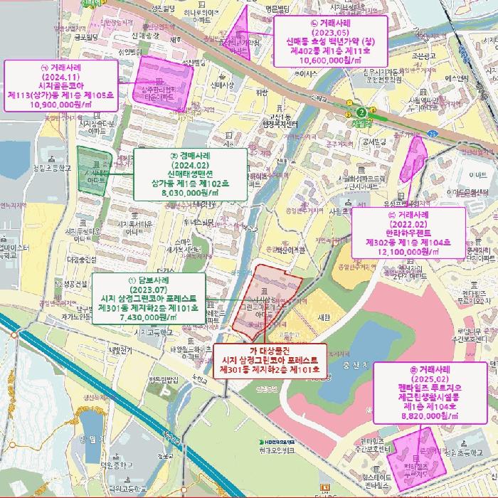 대구광역시 수성구 욱수동 731 시지삼정그린코아포레스트 301동 지하2층101호 근린상가 경매 사진 11