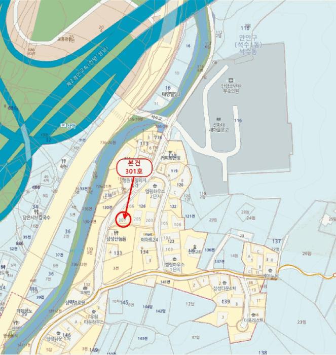 경기도 안양시 만안구 삼막로96번길 39, 207동 3층301호 (석수동,엘림하우스2단지)구) 경기도 안양시 만안구 석수동 126 다세대(빌라) 경매 사진 16
