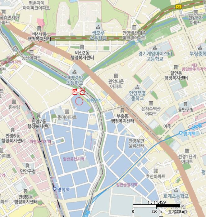 경기도 안양시 만안구 안양동 1432 안양아이에스비즈타워센트럴 지층비209호 아파트형공장 경매 사진 33