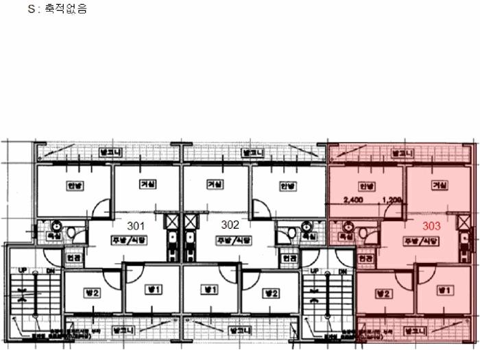 경기도 부천시 원미구 부천로203번길 42, 3층 303호 (춘의동, 삼화빌라)구) 경기도 부천시 원미구 춘의동 178-15 다세대(빌라) 경매 사진 9