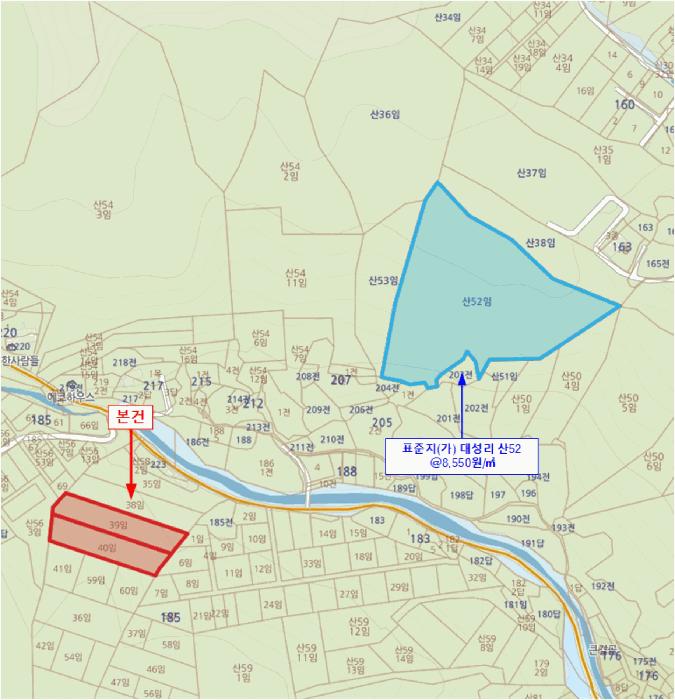 경기도 가평군 청평면 대성리 185-39 임야 경매 사진 12