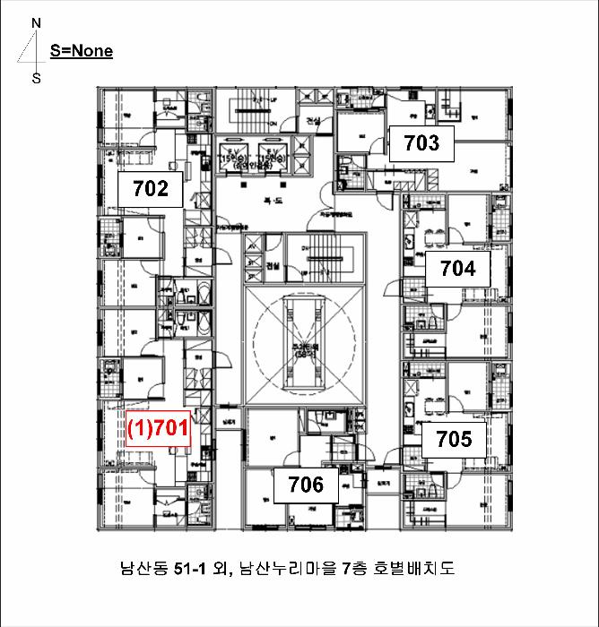 부산광역시 금정구 남산동 51-1 남산누리마을 7층701호 아파트 경매 사진 10