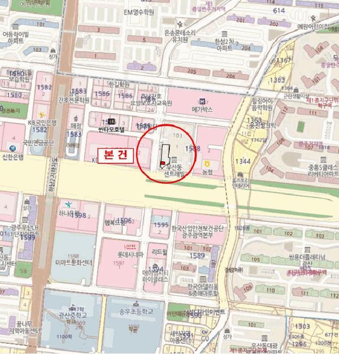 광주광역시 광산구 우산동 1588-1 우산동동부센트레빌 상가동 1층118호 근린상가 경매 사진 9
