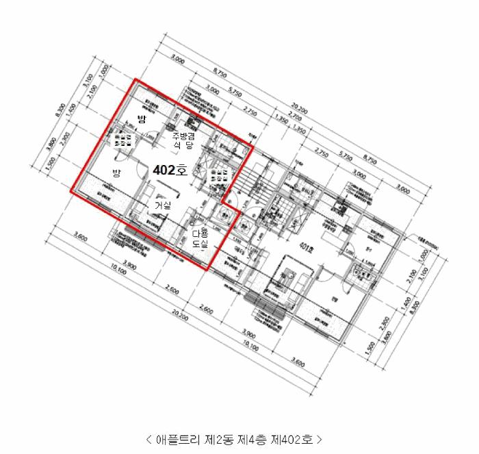 경기도 파주시 검산동 108-5 애플트리 2동 4층402호 다세대(빌라) 경매 사진 11