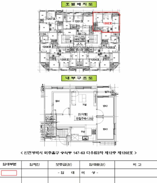 인천광역시 미추홀구 숭의동 147-63 다우림2차 12층1202호 다세대(빌라) 경매 사진 11