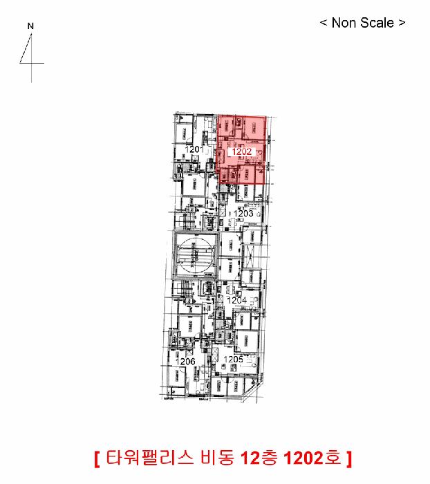 인천광역시 부평구 부평동 407-9 타워팰리스 비동 12층 1202호 오피스텔 경매 사진 11