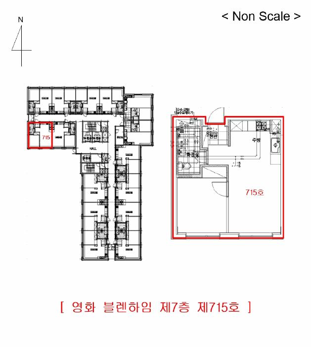 인천광역시 서구 청라동 162-21 영화 블렌하임 7층715호 오피스텔 경매 사진 6