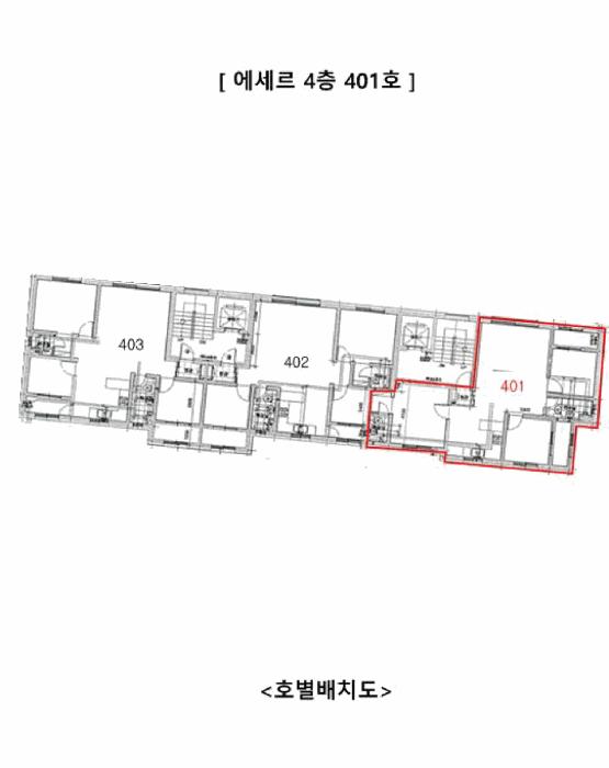인천광역시 남동구 만수동 1-249 에세르 4층401호 오피스텔 경매 사진 9
