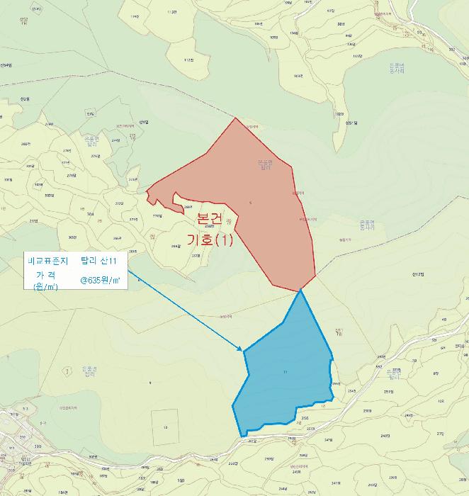경상북도 예천군 은풍면 탑리 산5 임야 경매 사진 7
