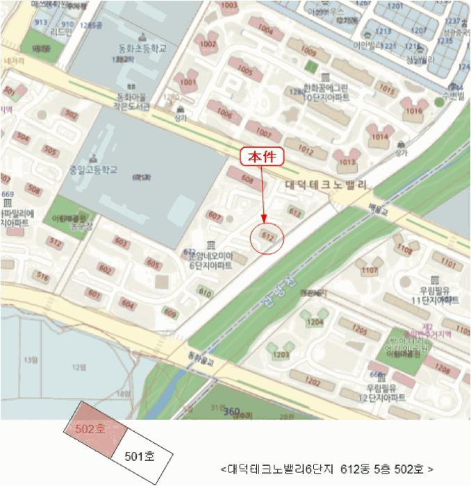 대전광역시 유성구 관평동 672 대덕테크노밸리6단지아파트 612동 5층502호 아파트 경매 사진 13