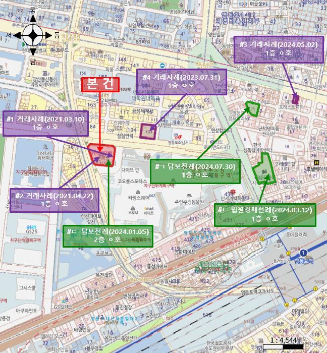 서울특별시 영등포구 영등포동4가 443 센트럴푸르지오시티 제1층 제111호 근린상가 경매 사진 13